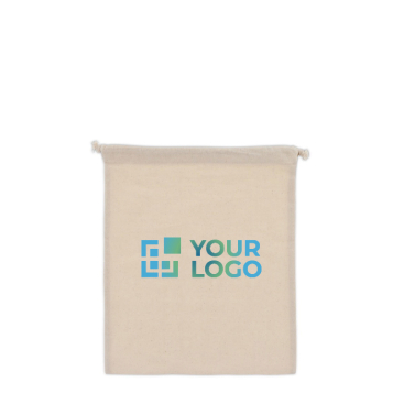 Cadeautas van katoen met OEKO-TEX certificering 25x30 cm met jouw bedrukking