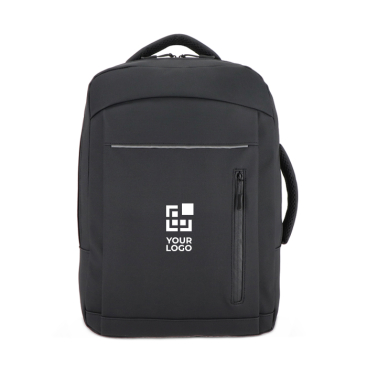 Laptoprugzak van kunstleer met trolleyband 15,6''