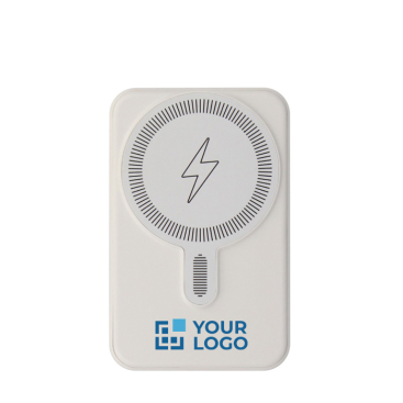 Draadloze MegSafe oplader met USB-A en USB-C ingangen met jouw bedrukking