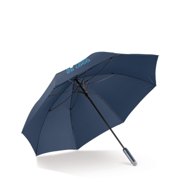 Grote windbestendige paraplu in kleuren met zwart frame 25'' met jouw bedrukking