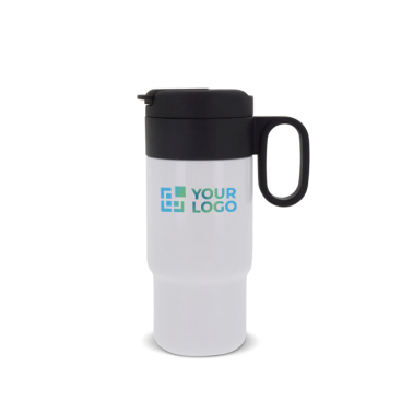 RVS fles met dop die als beker fungeert 300ml met jouw bedrukking