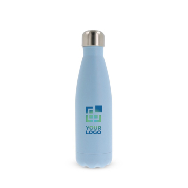 Lekvrije RVS fles in pastelkleuren 500ml met jouw bedrukking