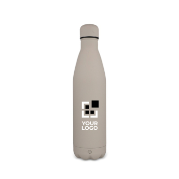Fles van gerecycled roestvrij staal met logo 750 ml