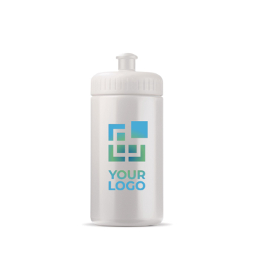 BPA-vrije sportbidon van bioplastic, gemaakt in de EU 500ml met jouw bedrukking