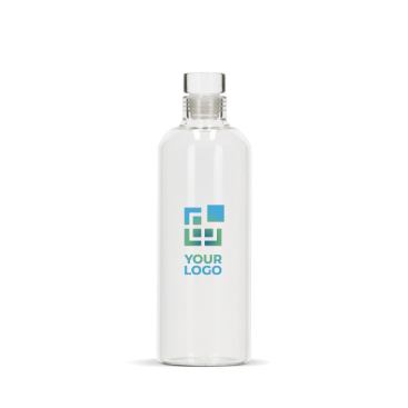 Borosilicaat glazen fles met flexibele glazen dop 750 ml