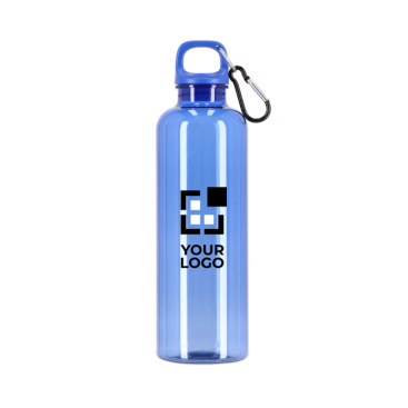 Plastic fles in heldere transparante kleuren 750 ml