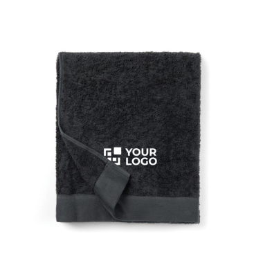 Bedrukte handdoek van katoen en tencel, 90 x 150 cm