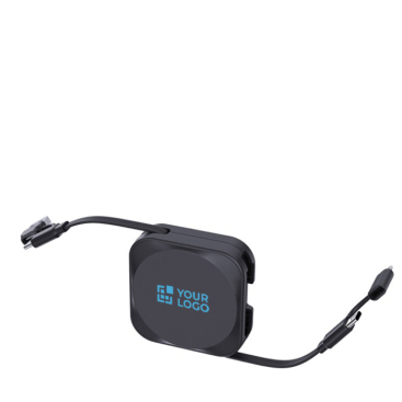 Telefoonhouder met oprolbare kabel 100 cm en 100 W snelladen