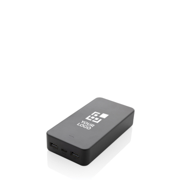 Milieuvriendelijke powerbank van 20.000 mAh met 3 oplaadpoorten