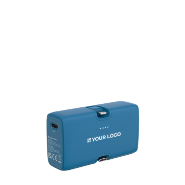 Powerbank van gerecycled plastic met laadindicator en 20W