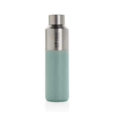 Thermofles van gerecycled staal met lekvrije dop 600ml