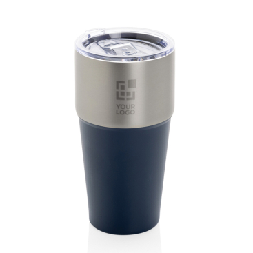 Antilek thermobeker van gerecycled roestvrij staal 500ml