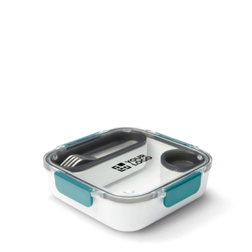 Lunchbox met binnenbakjes en vork Black+Blum 1L