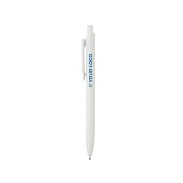 Milieuvriendelijke pen met grote clip en blauwe Dokumental®-inkt