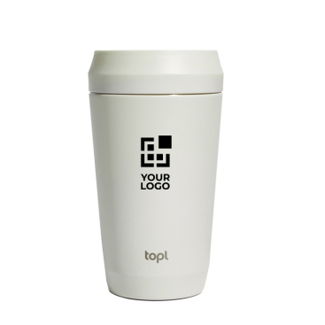 Thermobeker van gerecycled staal met 360° deksel 354 ml Topl - To Go