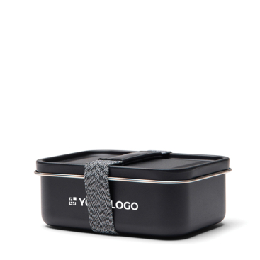 Lunchbox van gerecycled roestvrij staal met elastische band 750ml