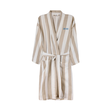 Hammam-stijl badjas van gerecycled katoen met L/XL-pasvorm 200 g/m²