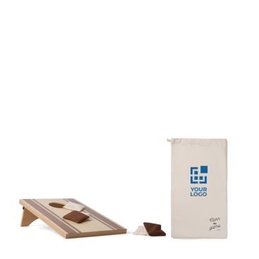 Cornhole-spel van hout met zakjes, ideaal voor buiten