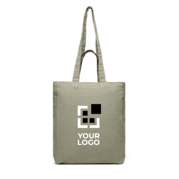 Tas met ritssluiting van gerecycled canvas met gewicht van 400 g/m²