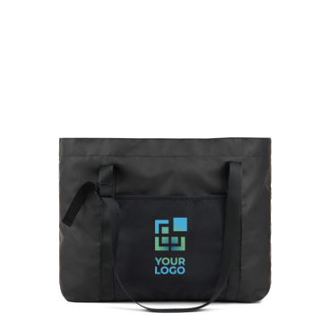 Grote tas van gerecycled polyester met interne en externe vakken