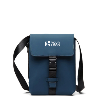 Lichte urban schoudertas van gerecycled materiaal met zijtoegang