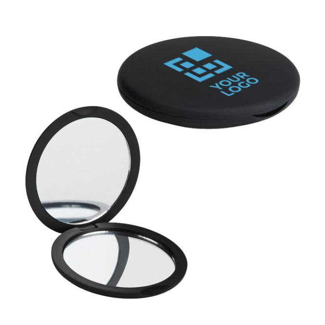Reclame spiegeltje in diverse kleuren kleur zwart