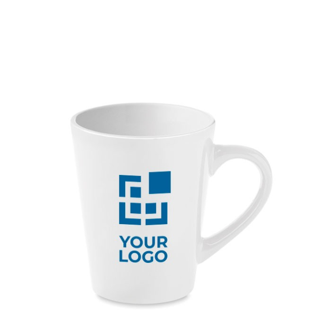 Koffiemok met opdruk van 180ml kleur wit