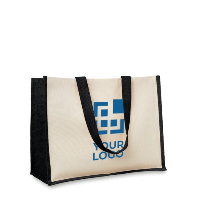 Reclametas van jute en canvas weergave met jouw bedrukking