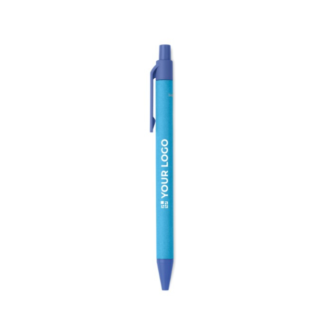 Promotionele eco pennen bedrukt kleur zwart