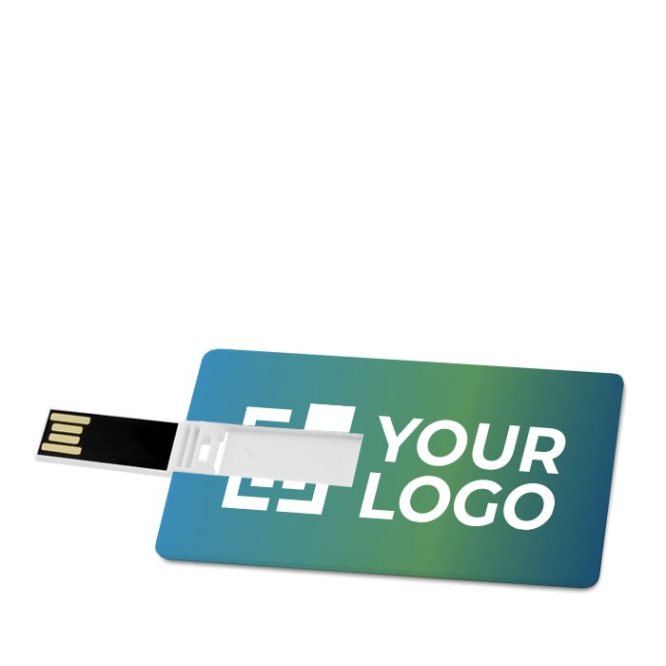 Klassieke usb kaarten bedrukken met foto weergave met jouw bedrukking
