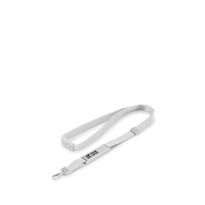Keycord met naam en usb stick aan binnenzijde weergave met jouw bedrukking