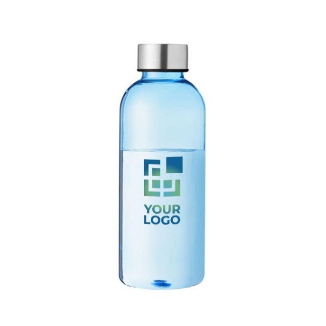 Simpele tritan drinkfles met logo weergave met jouw bedrukking