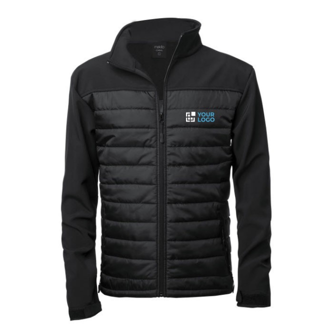 Softshell jassen met bedrijfslogo weergave met jouw bedrukking