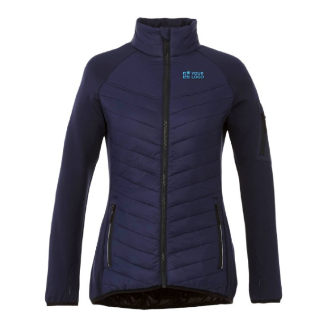 Warme bedrukte jas van 380T polyester weergave met jouw bedrukking