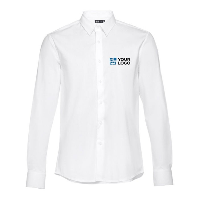Reclame overhemden met logo, 115 g/m2 weergave met jouw bedrukking