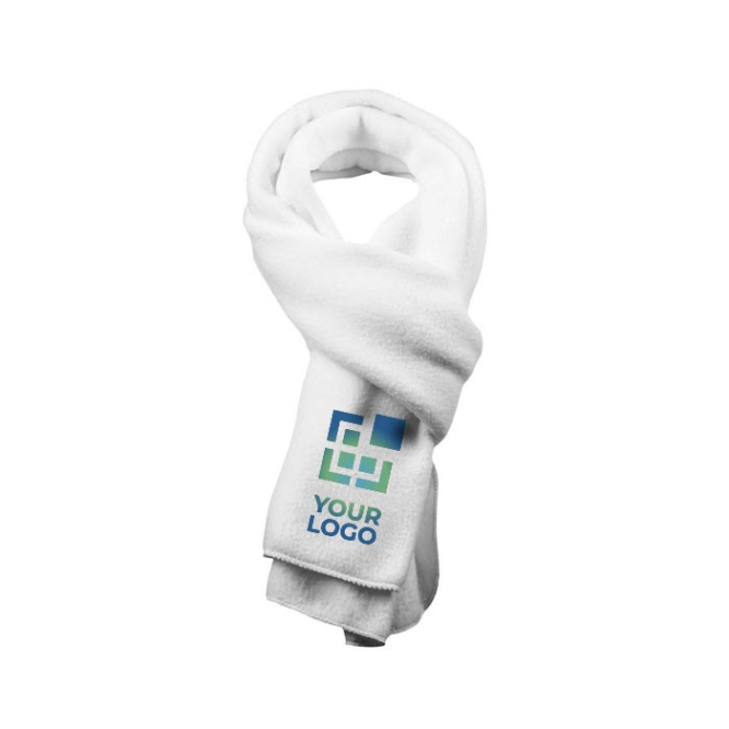 Polyester promotie sjaals kleur wit