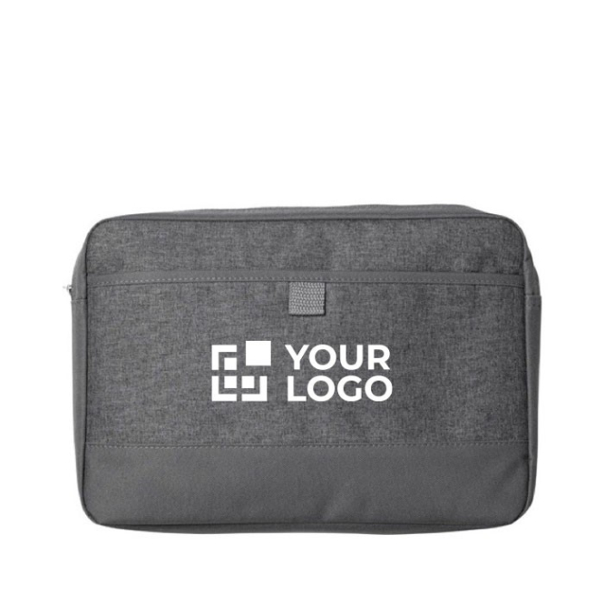 Canvas laptopsleeve bedrukken kleur donkergrijs eerste weergave