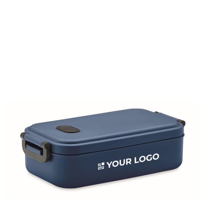 Gerecycleerde en luchtdichte lunchbox kleur grijs