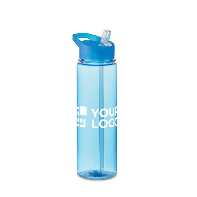 anti-lek drinkflessen bedrukken met rietje voor sport 650ml Tritan Renew™ 