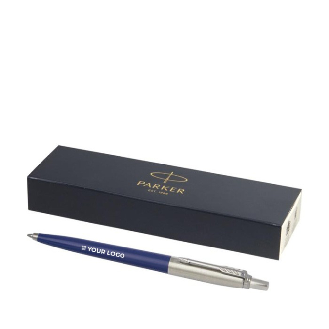 Stijlvolle gerecyclede balpen met blauwe inkt Parker Jotter