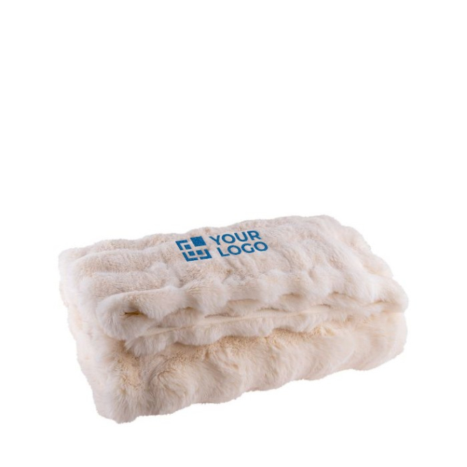 Natuurlijke premium polyester deken met bonteffect 170g/m2