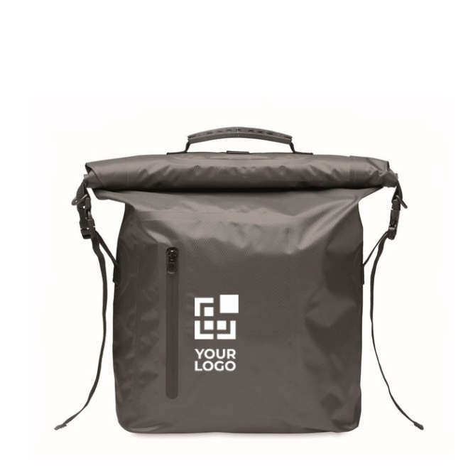 Waterdichte polyester roll-top rugzak met ritssluiting 30L