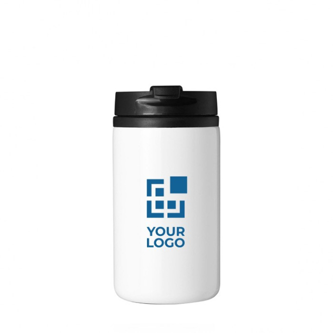 Thermosbeker van gerecycled rvs met draaibare deksel 250 ml