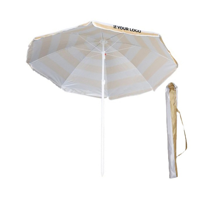 Strandparasol van nylon in twee kleuren Ø180