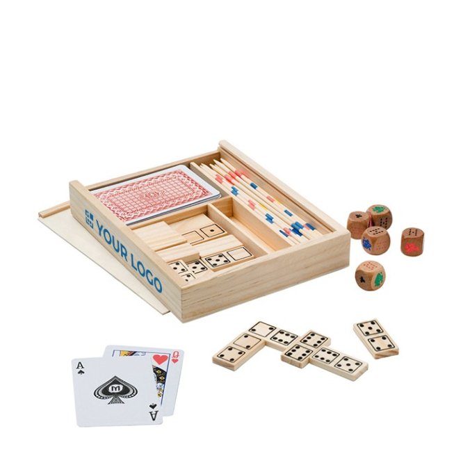Set met 4 spelletjes voor reclame