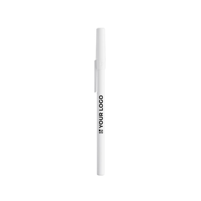 Plastic pen met klassiek design en zwarte inkt Round Stic BIC®
