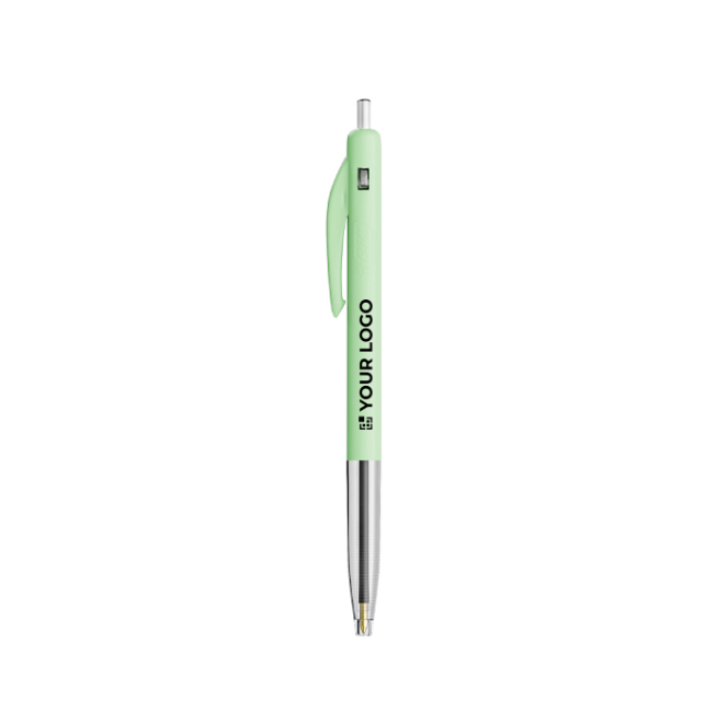 Intrekbare, ergonomische kunststof pen met blauwe inkt BIC®