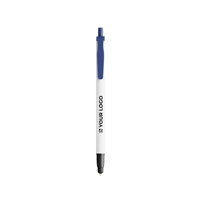 Gerecyclede plastic pen met stylus en zwarte inkt BIC®