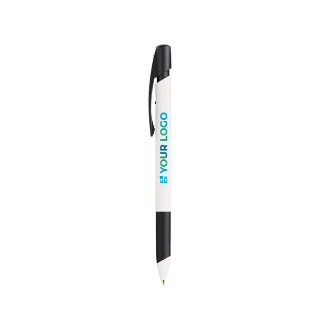 Gerecyclede kunststof balpen met zachte grip en blauwe BIC®-inkt