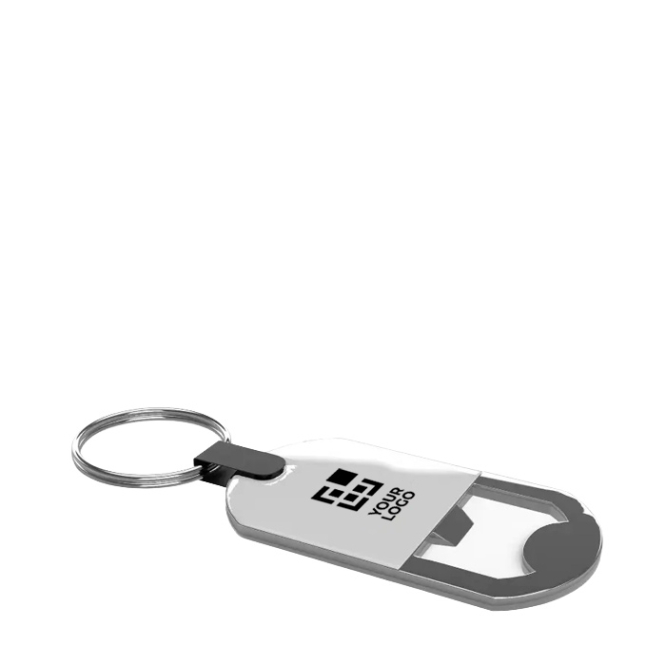 Compacte metalen flesopener voor aan je sleutelbos, snel en praktisch